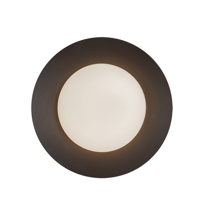 Kuzco Cleo 9" LED Wall Sconce, Black/Opal Glass/Steel Shade - WS77909-BK-OP