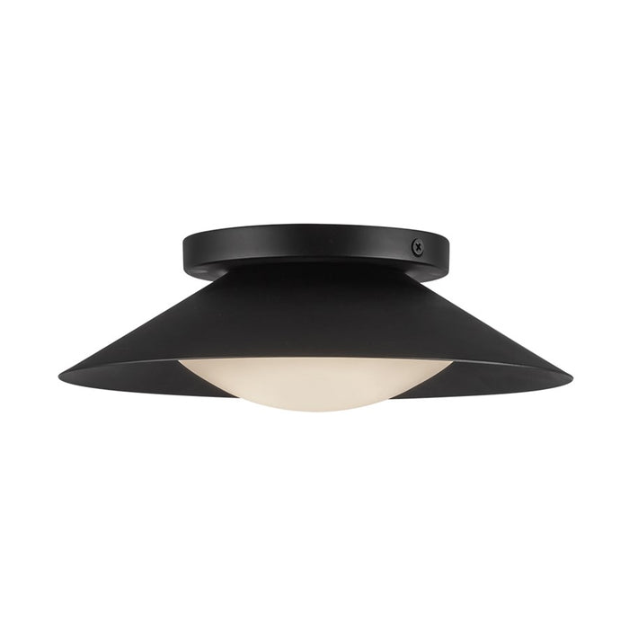 Kuzco Cleo 9" LED Wall Sconce, Black/Opal Glass/Steel Shade