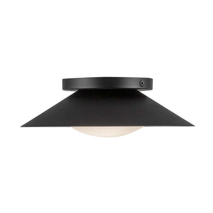 Kuzco Cleo 9" LED Wall Sconce, Black/Opal Glass/Steel Shade