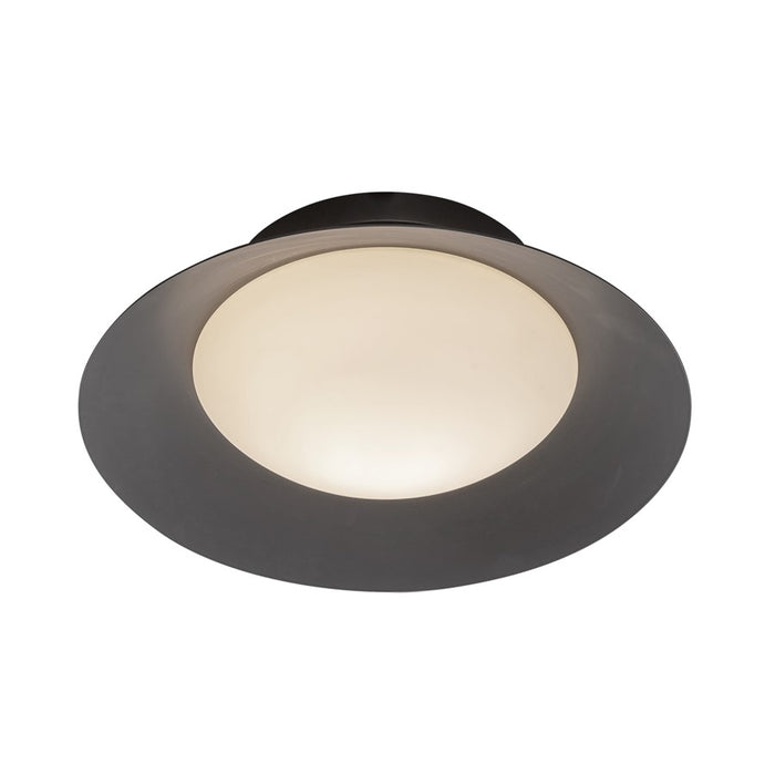 Kuzco Cleo 9" LED Wall Sconce, Black/Opal Glass/Steel Shade