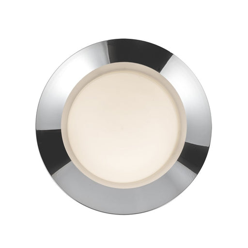 Kuzco Cleo 9" LED Wall Sconce, Chrome/Opal Glass/Steel Shade - WS77909-CH-OP