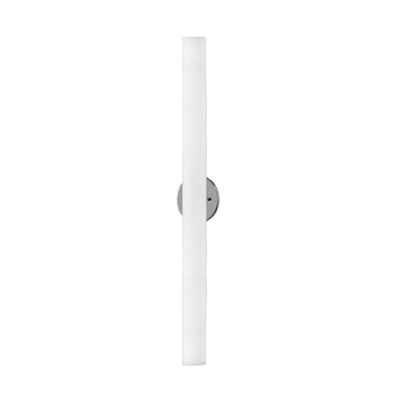 Kuzco Bute 32in 1-Light LED Wall Sconce | Modern Brushed Nickel and Opal Glass | Hallway & Bedroom Accent | 2 x 32 x 2.75 in | Model WS8332-BN