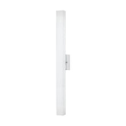 Kuzco Melville 32in LED Wall Sconce | Modern Chrome and Opal Glass | Hallway & Bathroom Accent | 2.38 x 32 in | Model WS8432-CH