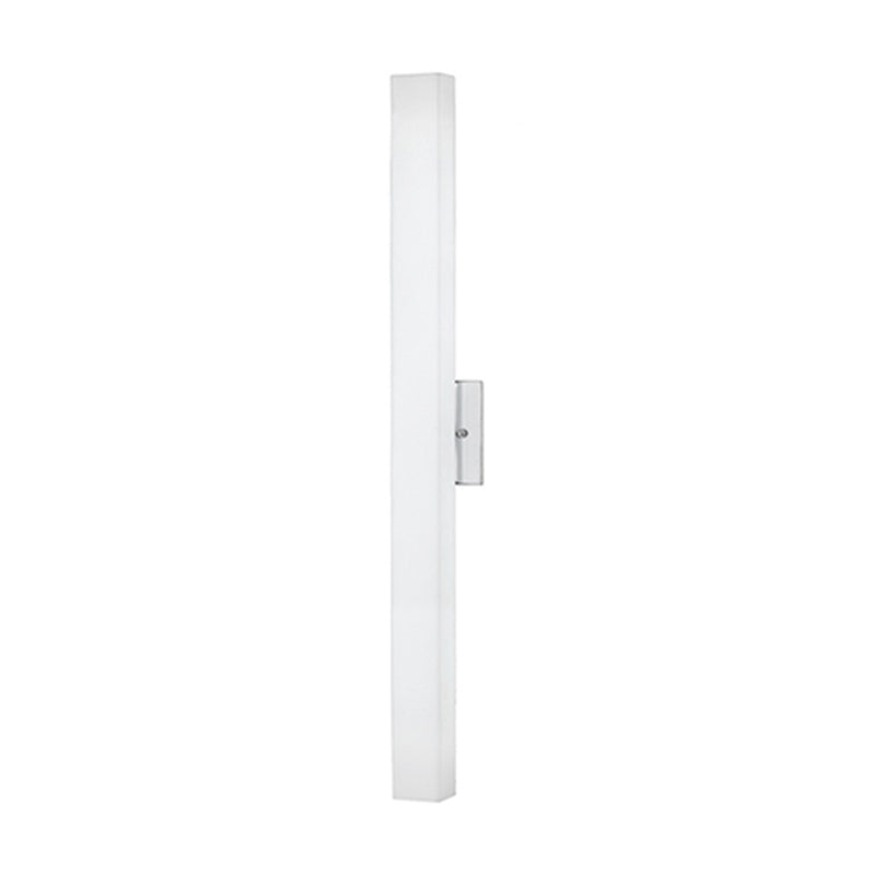 Kuzco Melville 32in LED Wall Sconce | Modern Chrome and Opal Glass | Hallway & Bathroom Accent | 2.38 x 32 in | Model WS8432-CH
