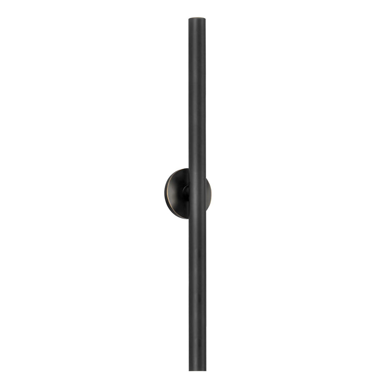 Kuzco Mason 32in 1-Light Wall Sconce | Modern Urban Bronze Aluminum and Clear Acrylic Optics | Living Room & Hallway Accent | Model WS90432-UB