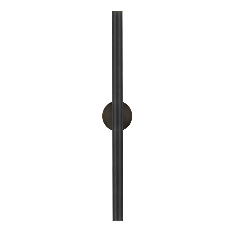 Kuzco Mason 32in 1-Light Wall Sconce | Modern Urban Bronze Aluminum and Clear Acrylic Optics | Living Room & Hallway Accent | Model WS90432-UB