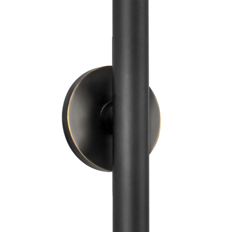 Kuzco Mason 32in 1-Light Wall Sconce | Modern Urban Bronze Aluminum and Clear Acrylic Optics | Living Room & Hallway Accent | Model WS90432-UB