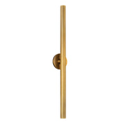 Kuzco Mason 32in 1-Light LED Wall Sconce | Modern Vintage Brass Aluminum and Clear Acrylic TIR Optics | Living Room & Dining Room | Model WS90432-VB
