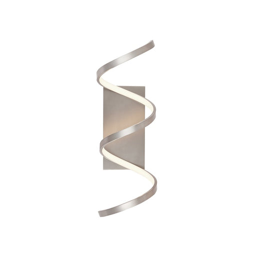 Kuzco Synergy 24in 1-Light LED Wall Sconce | Modern Antique Silver Aluminum and Frosted Acrylic Diffuser | Living Room & Hallway | Model WS93724-AS
