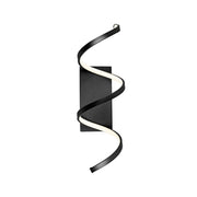 Kuzco Synergy 24in LED Wall Sconce | Modern Black Aluminum and Frosted Acrylic Diffuser | Hallway & Living Room Accent | Model WS93724-BK