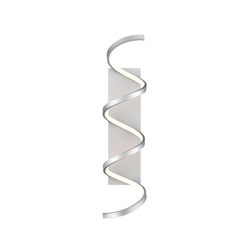 Kuzco Synergy 30in LED Wall Sconce | Modern Antique Silver Aluminum and Frosted Acrylic Diffuser | Living Room & Hallway Accent | Model WS93730-AS