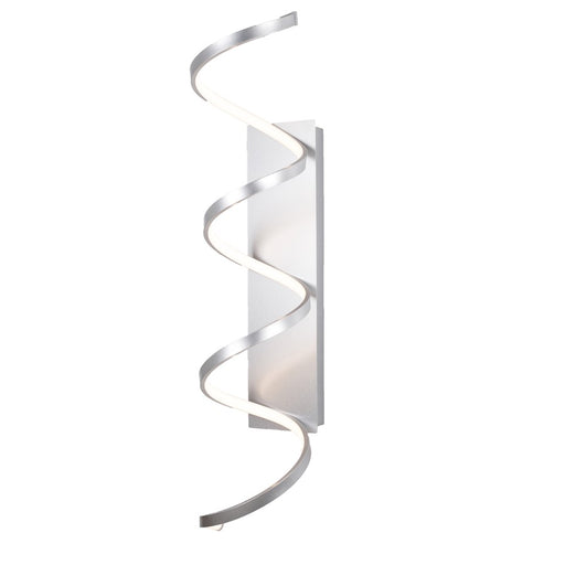 Kuzco Synergy 36in LED Wall Sconce | Contemporary Antique Silver and Frosted Acrylic | Hallway & Living Room | 36W x 7H x 8.5Ext in | Model WS93736-AS