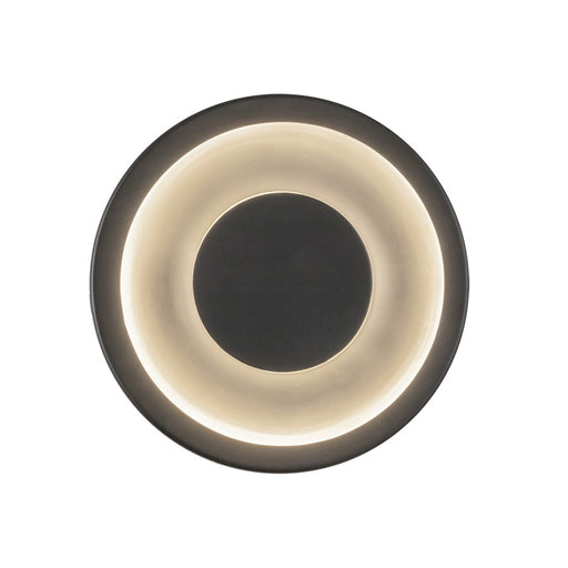 Kuzco Stephord 4" LED Wall Sconce, Black/Frosted Glass