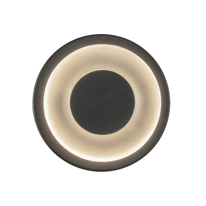 Kuzco Stephord 4" LED Wall Sconce, Black/Frosted Glass