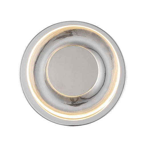 Kuzco Stephord 4" LED Wall Sconce, Chrome/Clear Glass