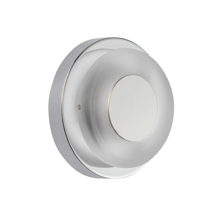 Kuzco Stephord 4" LED Wall Sconce, Chrome/Frosted Glass