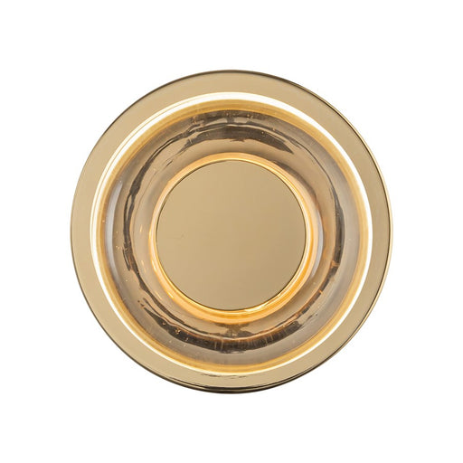 Kuzco Stephord 4" LED Wall Sconce, Metallic Brass/Clear Glass