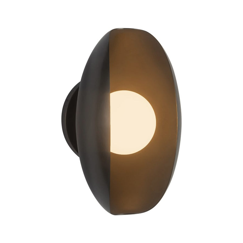 Kuzco Cortez 5" Black Dimmable LED Bathroom Vanity Light, Urban Bronze