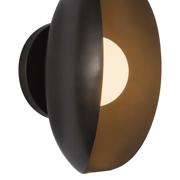 Kuzco Cortez 5" Black Dimmable LED Bathroom Vanity Light, Urban Bronze