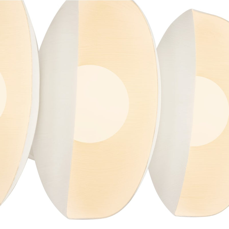 Kuzco Cortez 16" Wht Dimmable LED Bathroom Vanity Light, Antique Wht