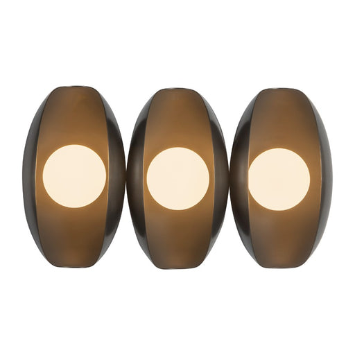 Kuzco Cortez 16" Blk Dim LED Bathroom Vanity Light, Urban Brz - WV305315UB