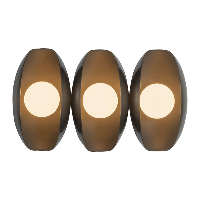 Kuzco Cortez 16" Blk Dim LED Bathroom Vanity Light, Urban Brz - WV305315UB
