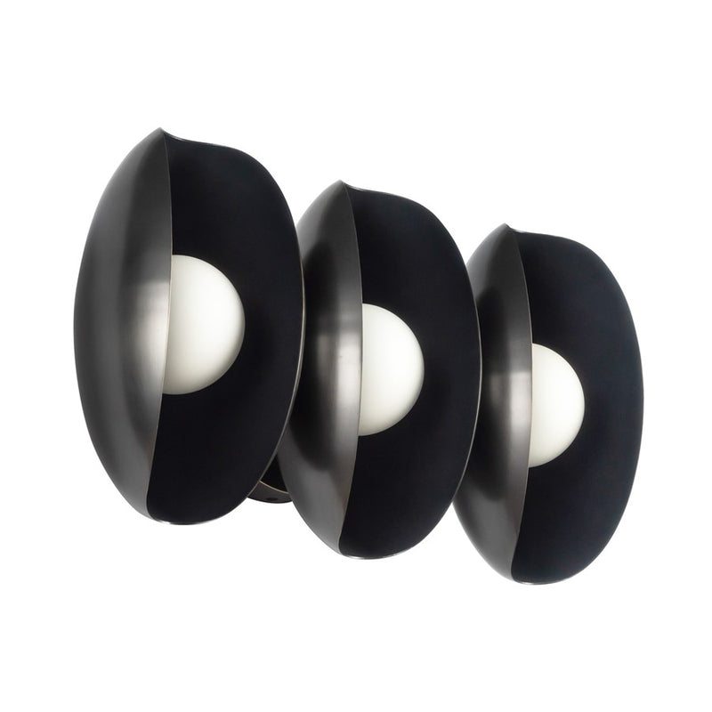 Kuzco Cortez 16" Black Dimmable LED Bathroom Vanity Light, Urban Bronze