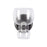 Kuzco Sutton 8" Black Dimmable LED Bathroom Vanity, Urban Bronze/Clear Glass