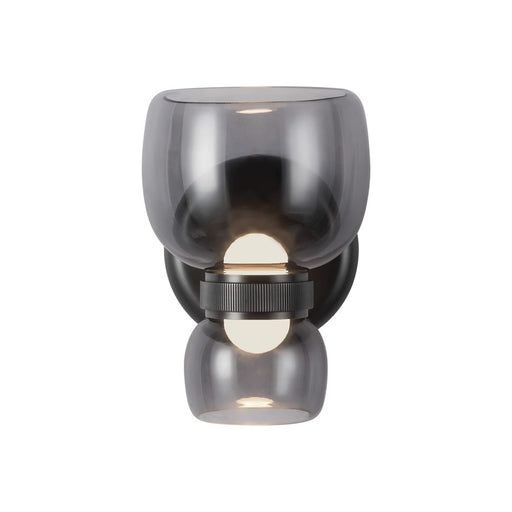 Kuzco Sutton 8" Blk Dim LED Bathroom, Urban Brz/Smoked Glass - WV310205UBSM