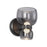 Kuzco Sutton 8" Black Dimmable LED Bathroom, Urban Bronze/Smoked Glass