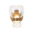 Kuzco Sutton 8" Brass Dim LED Bathroom, Vintage Brass/Clr Glass - WV310205VBCL