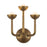 Kuzco Spade 11" Brass Dim LED Bathroom Vanity Light, Vintage Brass - WV313011VB