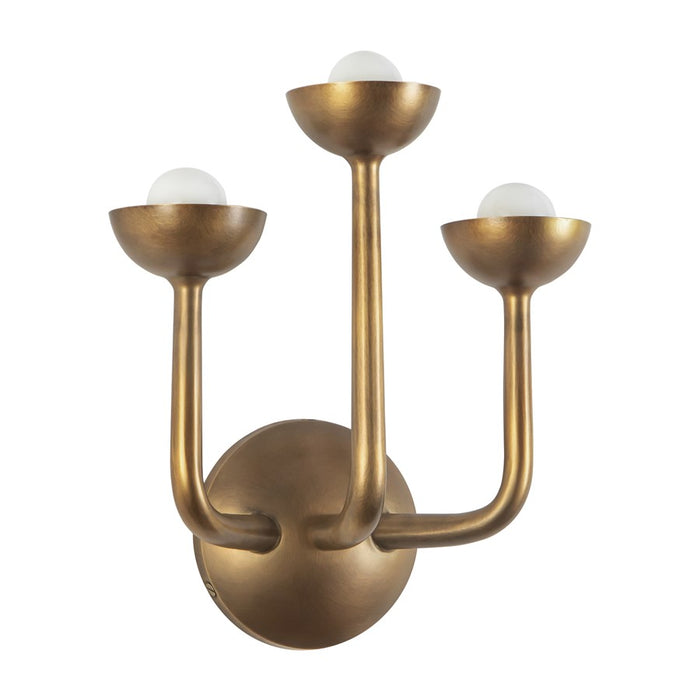 Kuzco Spade 11" Brass Dimmable LED Bathroom Vanity Light, Vintage Brass