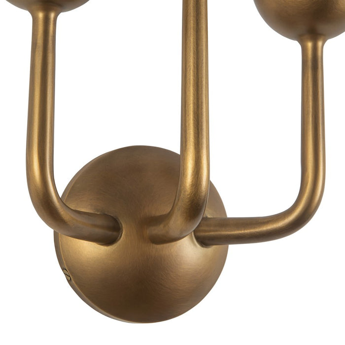 Kuzco Spade 11" Brass Dimmable LED Bathroom Vanity Light, Vintage Brass