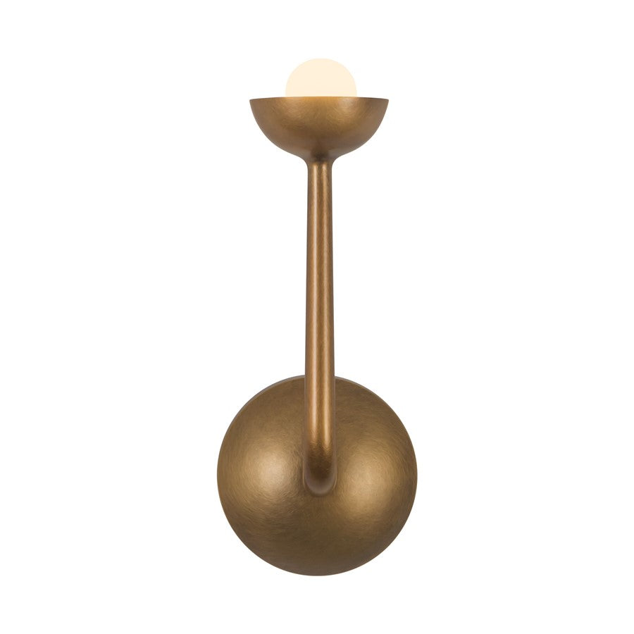 Kuzco Spade 5" Brass Dim LED Bathroom Vanity Light, Vintage Brass - WV313103VB