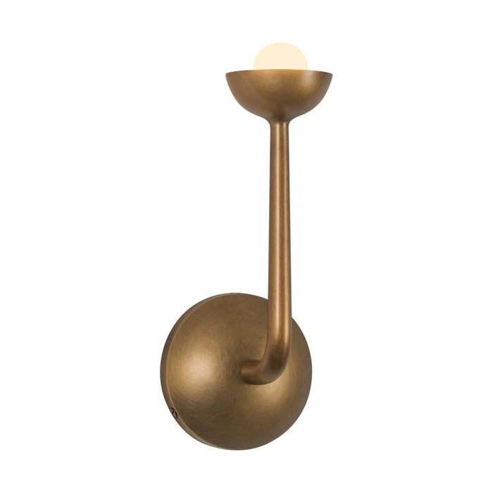 Kuzco Spade 5" Brass Dimmable LED Bathroom Vanity Light, Vintage Brass