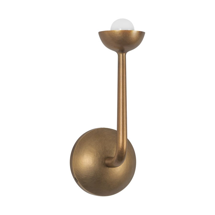 Kuzco Spade 5" Brass Dimmable LED Bathroom Vanity Light, Vintage Brass