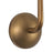 Kuzco Spade 5" Brass Dimmable LED Bathroom Vanity Light, Vintage Brass