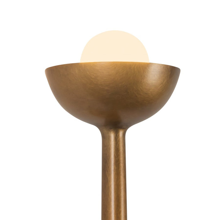 Kuzco Spade 5" Brass Dimmable LED Bathroom Vanity Light, Vintage Brass