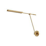 Kuzco Astrid 33in LED Wall/Vanity | Mid-Century Vintage Brass and Clear Glass | Bathroom Vanity Light | 735lm 2700K Dimmable | Model WV316601VBMS