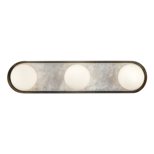 Kuzco Alonso 23in LED Wall/Vanity | Modern Urban Bronze Steel and Opal Glass | Bathroom & Powder Room Light | 960lm 3000K Dimmable | Model WV320323UB