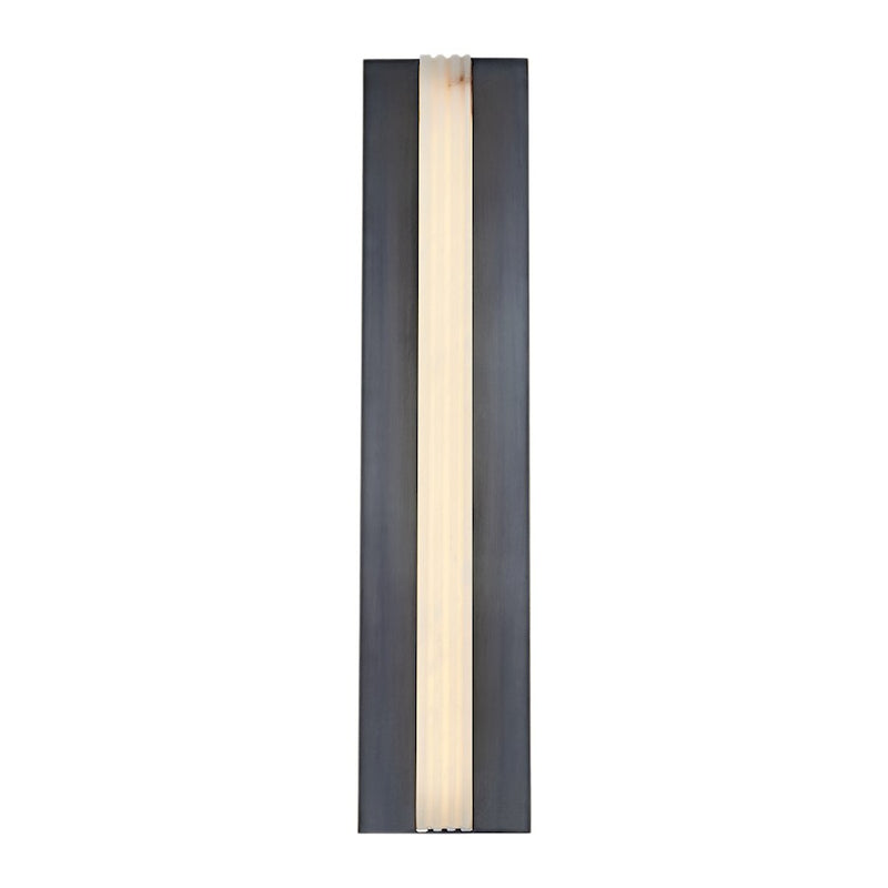 Kuzco Kismet 23in 1-Light LED Vanity Light | Urban Bronze and Alabaster Glass | Bathroom Vanity | 5 x 23 x 2 in | Model WV322623UBAR