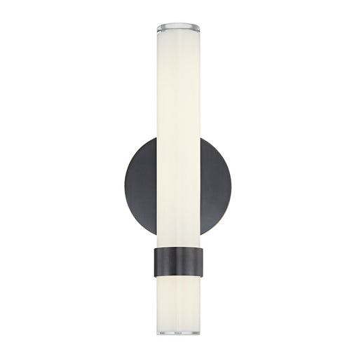 Alora Madison 14" LED Wall/Vanity Light, Bronze/Glossy Opal