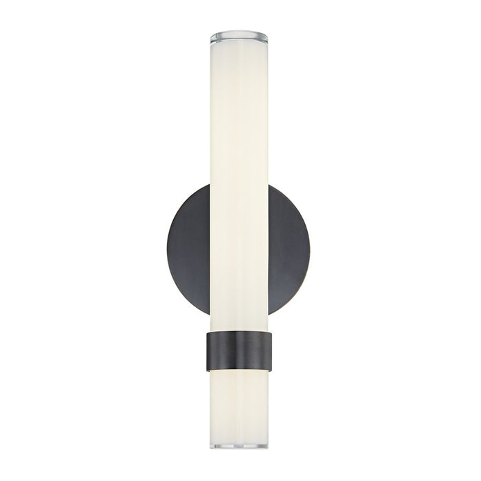 Alora Madison 14" LED Wall/Vanity Light, Bronze/Glossy Opal