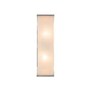 Kuzco Abbott 15in 2-Light Vanity Light | Modern Polished Nickel Steel and Alabaster Lens | Bathroom & Powder Room | Model WV327015PNAR