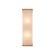 Kuzco Abbott 15in 2-Light Vanity Light | Organic Vintage Brass and Alabaster Stone Lens | Bathroom Vanity & Powder Room | Model WV327015VBAR
