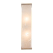 Kuzco Abbott 19in 2-Light Vanity Light | Modern Vintage Brass Steel and Alabaster | Bathroom & Powder Room | 4 x 19 in | Model WV327019VBAR