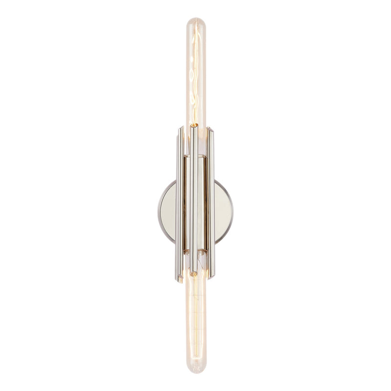 Kuzco Torres 11in 2-Light Bathroom Vanity Light | Modern Polished Nickel Metal | Bathroom & Powder Room | 11 x 2.25 x 4.38 in | Model WV335811PN