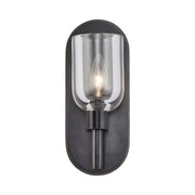 Kuzco Lucian 9in 1-Light Vanity Light | Classic Clear Crystal and Urban Bronze | Bathroom & Powder Room | 60W E12 | Model WV338101UBCC