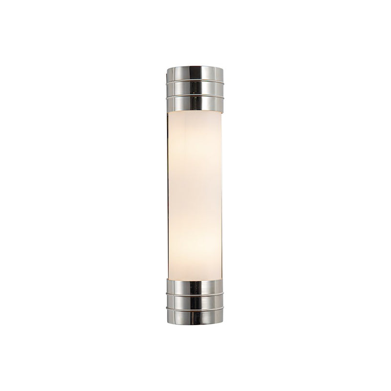 Kuzco Willard 18in 2-Light Vanity Light | English Cottage Polished Nickel Steel and Opal Matte Glass | Bathroom Vanity & Powder | Model WV348218PNOP